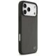 4. Mercedes Leather Large Laurel Leave MagSafe Case for iPhone 17 Pro Max - Black and Gray
