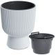 21. MILLY FLOWER POT ON LEG DIAMETER 24 CM WHITE