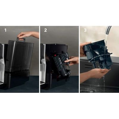 14. Siemens TP715R07 EQ700 espresso machine (black; 19 bar)