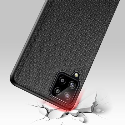 6. Dux Ducis Fino case covered with nylon material for Samsung Galaxy A22 4G black