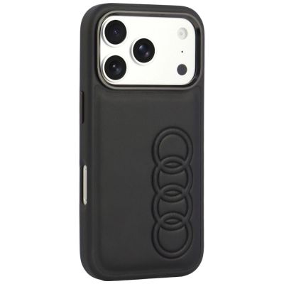 2. Audi TT Synthetic Leather MagSafe Case for iPhone 18 Pro / 17 Pro - Black