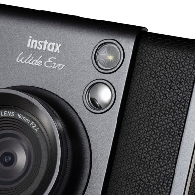 16. FUJIFILM Instax WIDE Evo Black EX D CMOS Hybrid Instant Camera Black
