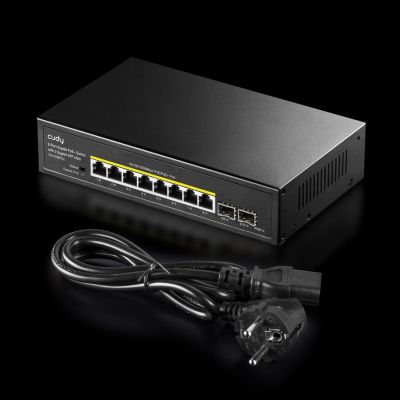4. Cudy GS1008PS2 Network Link Unmanaged Gigabit Ethernet (10/100/1000) PoE Support Black