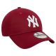 2. New Era League Essentials 9TWENTY New York Yankees Cap 60471469 Burgundy OSFM