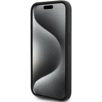 5. Karl Lagerfeld Silicone Karl Script case for iPhone 15 Pro - black