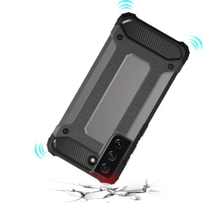 6. Hybrid Armor Case Tough Rugged Cover for Samsung Galaxy S22+ (S22 Plus) black