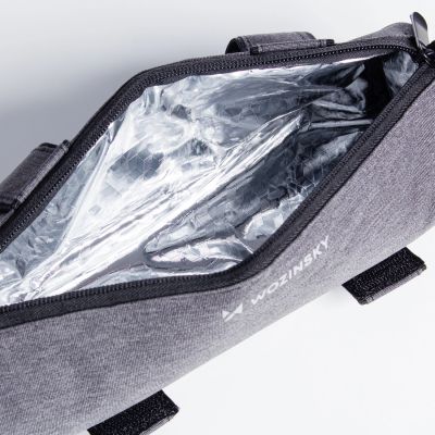 9. Wozinsky WBB37GRB bicycle bag with thermal insulation - gray
