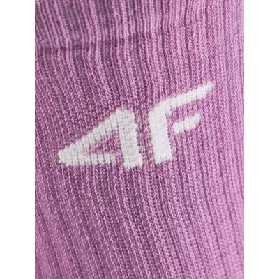 6. Girls’ Long Socks (4-Pack) 4F 4FJRAW26USOCF1010-91S