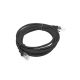 2. UTP patch cord Lanberg PCU6-10CC-0300-BK (RJ45 - RJ45 ; 3m; UTP; cat. 6; black color)