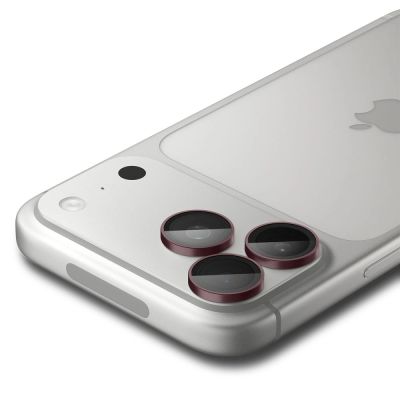 10. Spigen Optik Pro GLAS.TR EZ FIT 2-Pack Tempered Glass Camera Screen Protector for iPhone 18 Pro / 18 Pro Max - Dark Cherry