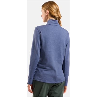 4. Odlo Mid Layer Full-Zip GRID FLEECE Jacket, Blue