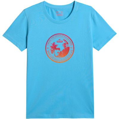 2. Women's T-shirt 4F F2718 blue 4FWSS26TTSHF2718 33S