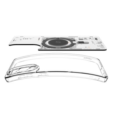 6. Spigen Ultra Hybrid Mag Case with MagSafe for Samsung Galaxy S25 Edge with Print - Transparent