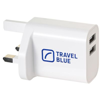 2. TRAVEL BLUE UK MAINS CHARGER 2 USB