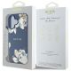 8. Guess Grained Printed Flower Pattern MagSafe case for iPhone 16 blue