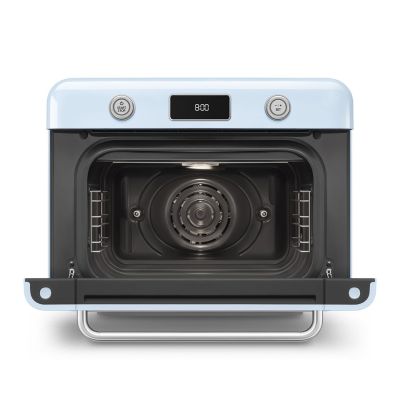 5. Smeg COF01PBEU Small Blue Steam Oven Buttons, Rotary