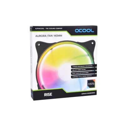 5. Alphacool 24851 computer cooling system Computer case Fan 14 cm White 1 pc.