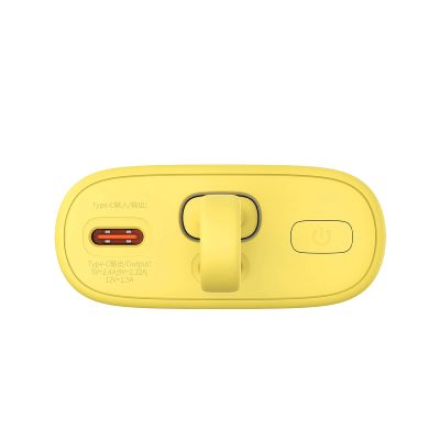 5. Baseus Popsicle 5200mAh 20W Powerbank with Built-in Lightning Cable (+ White Baseus Simple USB-C - USB-C 60W/20V/3A/30cm Cable) - Yellow-Pink