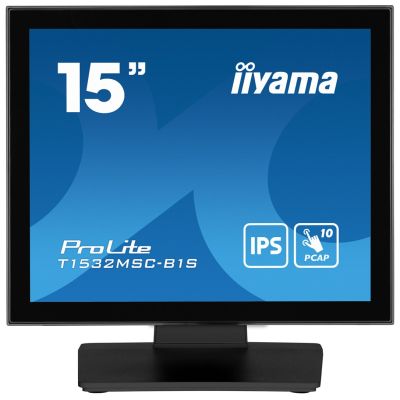 6. iiyama ProLite T1532MSC-B1S computer monitor 38.1 cm (15") 1024 x 768 px XGA LCD Touchscreen Black