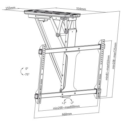 43. MACLEAN ELECTRIC CEILING TV MOUNT MC-880