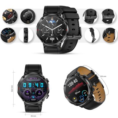 11. Gravity GT21-3 Smartwatch + Black Silicone Strap