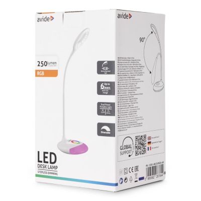 4. Avide ABLDLRGB-4W LED Table Lamp White