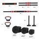 5. 6-in-1 Weight Set HMS SGN120 (Barbell, Dumbbells and Kettlebell) 20 kg