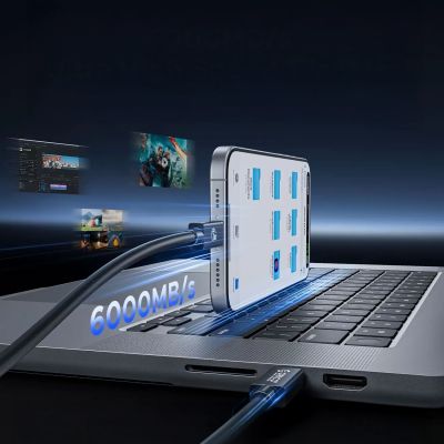 6. Orico USB4 Thunderbolt5 Cable 80Gbps 240W USB-C to USB-C 1.5m - Black