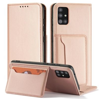 4. Magnet Card Case Case for Samsung Galaxy A12 5G Pouch Wallet Card Holder Pink
