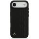 3. Mercedes Leather Laurel Leaves MagSafe Case for iPhone Air - Black