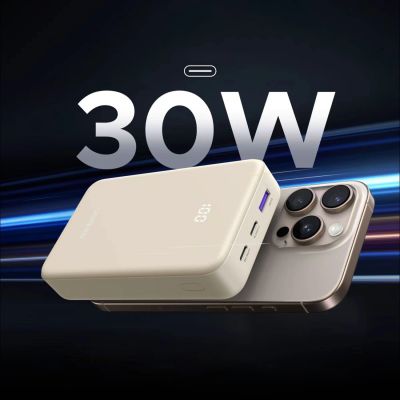 8. Ugreen Nexode Power Bank 20000mAh 30W USB-A USB-C - Gray