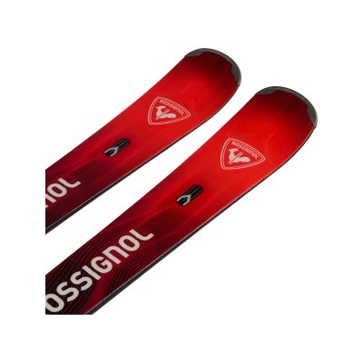3. Rossignol Hero MT Ti C.A.M. Skis + LOOK NX 12 Konect GW B80 Silver Red Bindings
