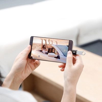 6. Baseus Mini USB-A to USB-C OTG Adapter - Black