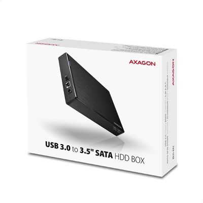 11. AXAGON EE35-XA3 External Case 3.5", USB 3.0, SATA II, Aluminum - Black