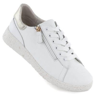 6. Women's white leather sneakers eVento 138