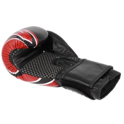 4. RBT-5A leather boxing gloves black and red