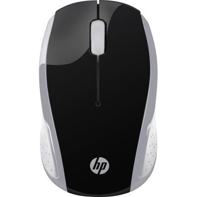 12. HP Maus 200 Kabellos USB-A 3-Tasten Silver/Schwarz