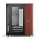 14. Jonsbo TK-0 PC Case, Mini-Tower, Mini-ITX, Tempered Glass, Wood - black