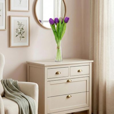 7. BOUQUET OF 7 PURPLE TULIPS 31 CM LIFE-LIKE SPRING DECORATION