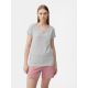 3. Women's regular plain T-shirt 4F 4FMM00TTSHF732-27M