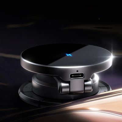 9. Joyroom JR-ZS408 magnetic holder with 15W inductive charger for car cockpit - black