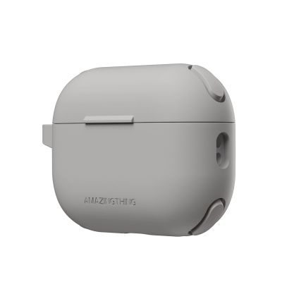 3. AmazingThing Omni Case for AirPods Pro 2 Silicone Case - Gray
