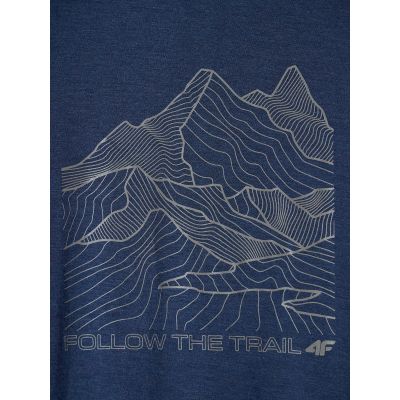8. Men's trekking t-shirt made of bamboo fiber 4F 4FRAW26TFTSM2963-32M