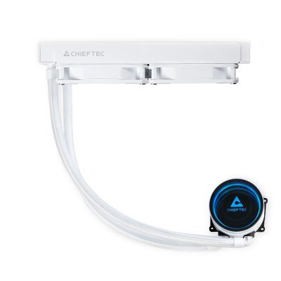 7. Chieftec Iceberg 240 RGB white water cooling