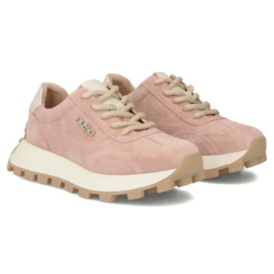 5. Leather platform sneakers, pink, Filippo DP7498