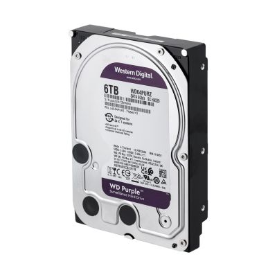 2. WD Purple WD64PURZ HDD (6 TB ; 3.5"; 256 MB; 5400 rpm)