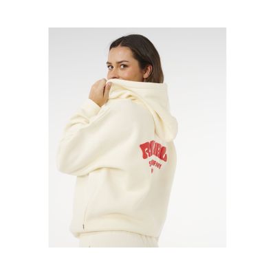 6. Women's RIP CURL Surf Puff Heritage Hoodie Beige