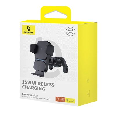 7. Baseus Wisdom Inductive Charger Car Phone Holder for Grille Black (CGZX000001)