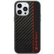 Audi Carbon Fiber Stripe iPhone 14 Pro Max 6.7" black/black hardcase AUS-TPUPCIP14PM-R8/D1-BK