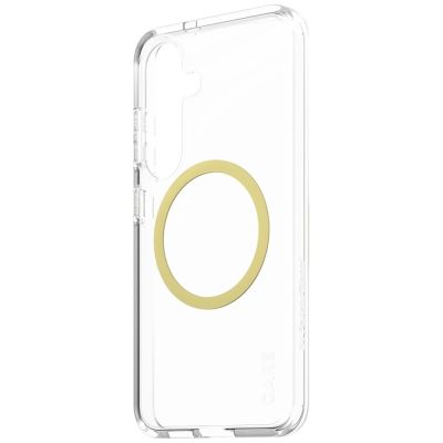 3. CARE by PanzerGlass Flagship Urban Combat Chardonnay QI Case for Samsung Galaxy S25 - Transparent